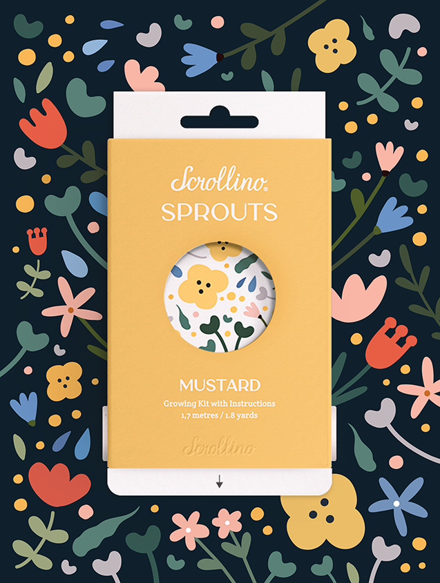 Scrollino Sprouts – Mustard