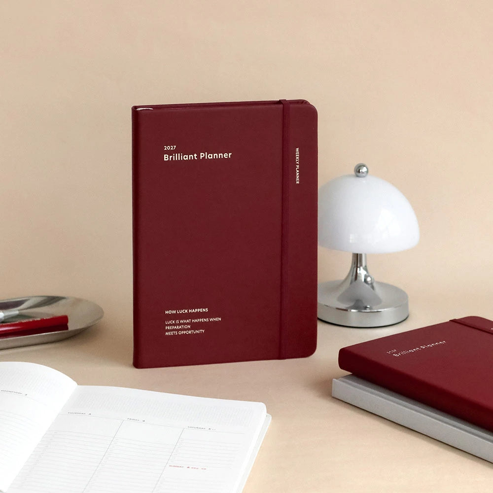 Brilliant Planner - Iconic Weekly Planner 2027 - Deep Rouge – Todo Modo