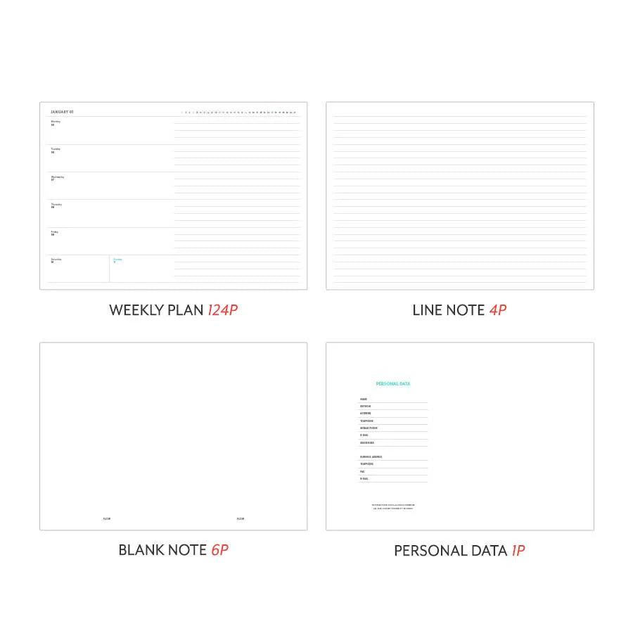 FLOW DIARY 2026 Navy