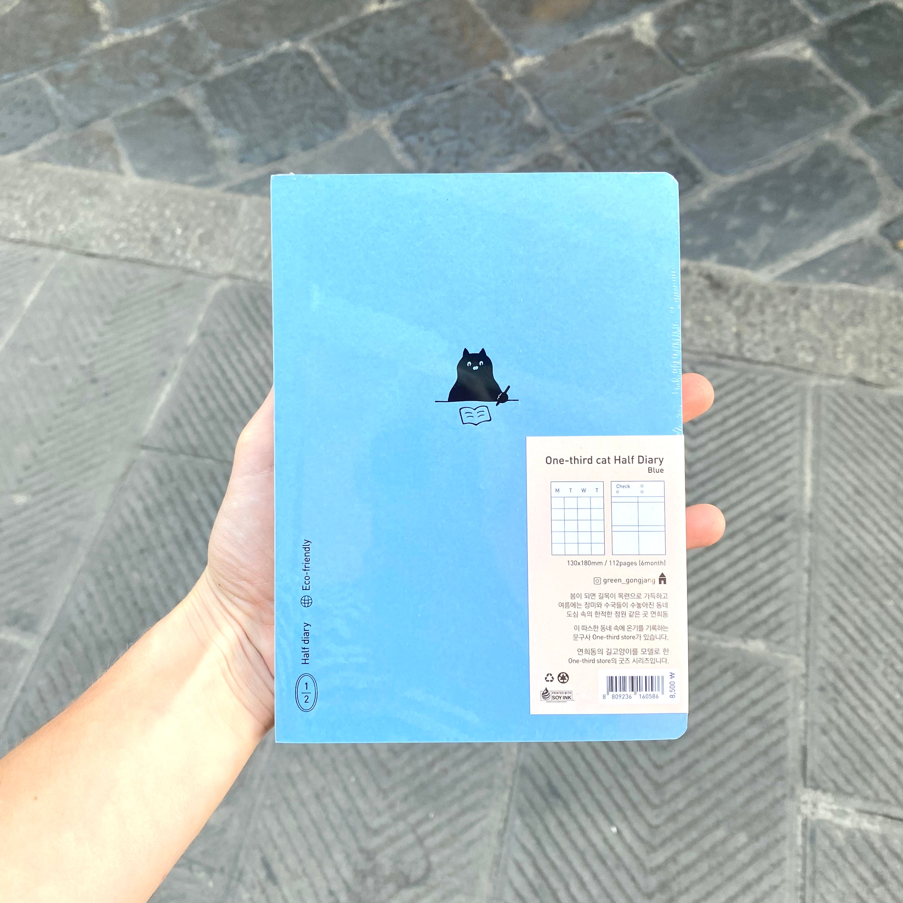 One-third cat Half Diary (blue)