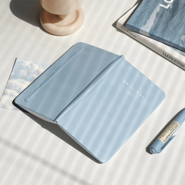 Brilliant Planner - Iconic Monthly Planner 2027 Pocket - Soft Blue