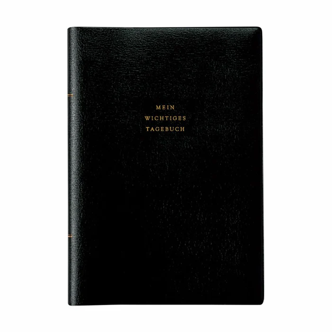 2025 HIGHTIDE CLASSIC A5 VERTICAL WEEKLY PLANNER - Black