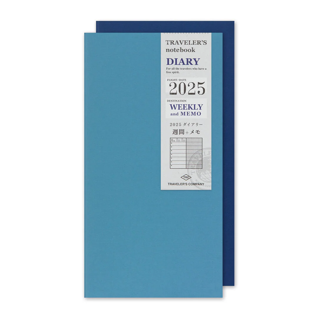 2025 Traveler's weekly vertical planner | Blue