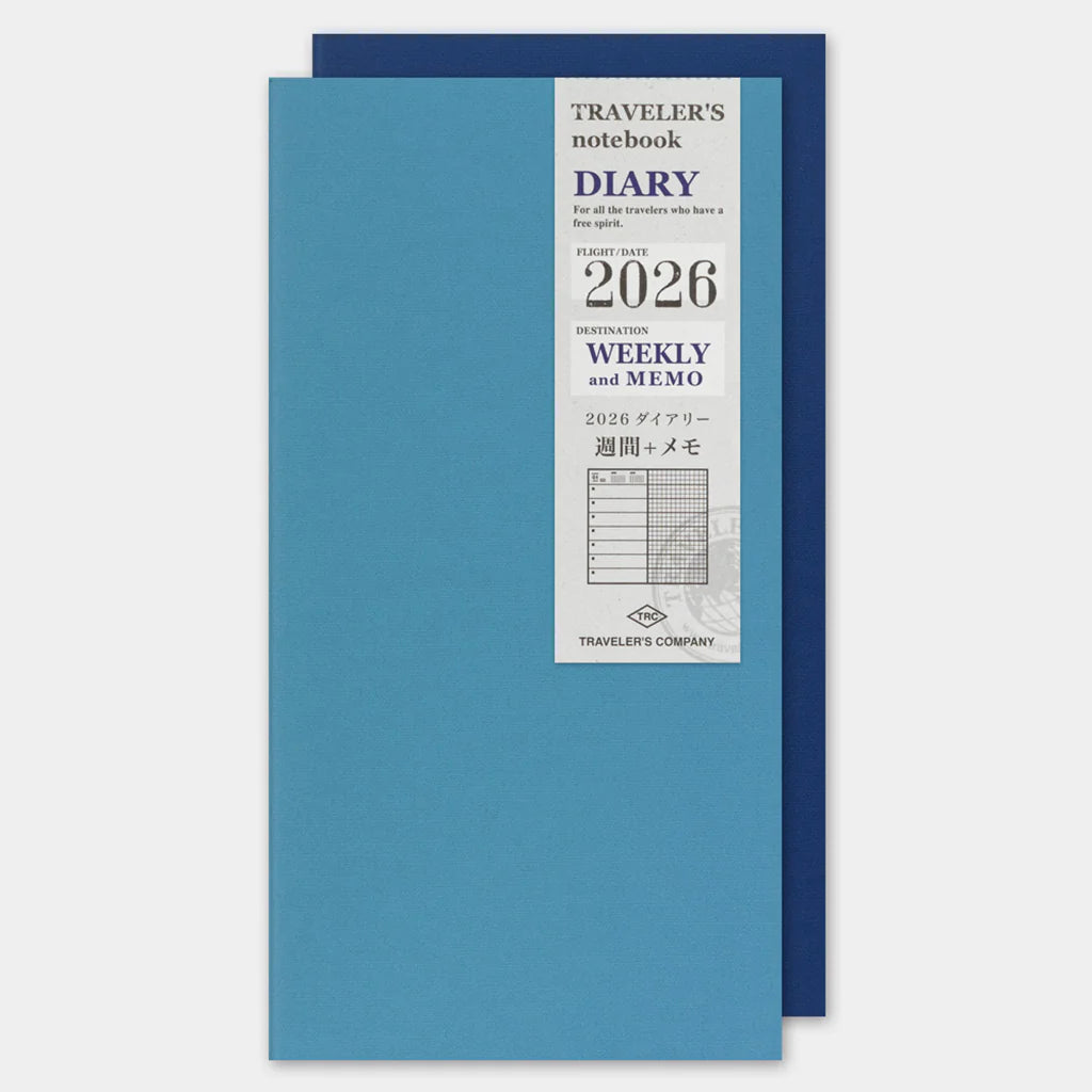 Traveler's Company 2026 - Weekly Diary Vertical Refill Regular