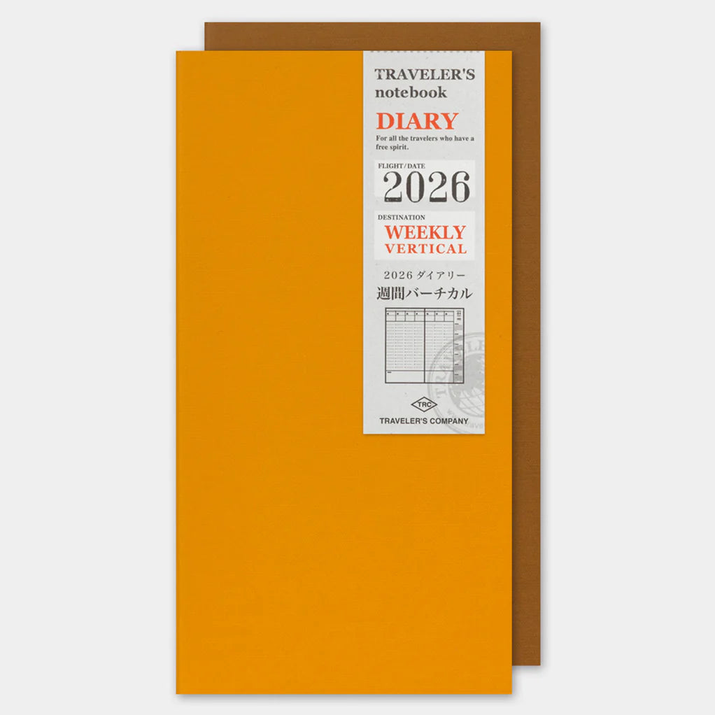 Traveler's Company 2026 - Weekly Diary Vertical Refill Regular