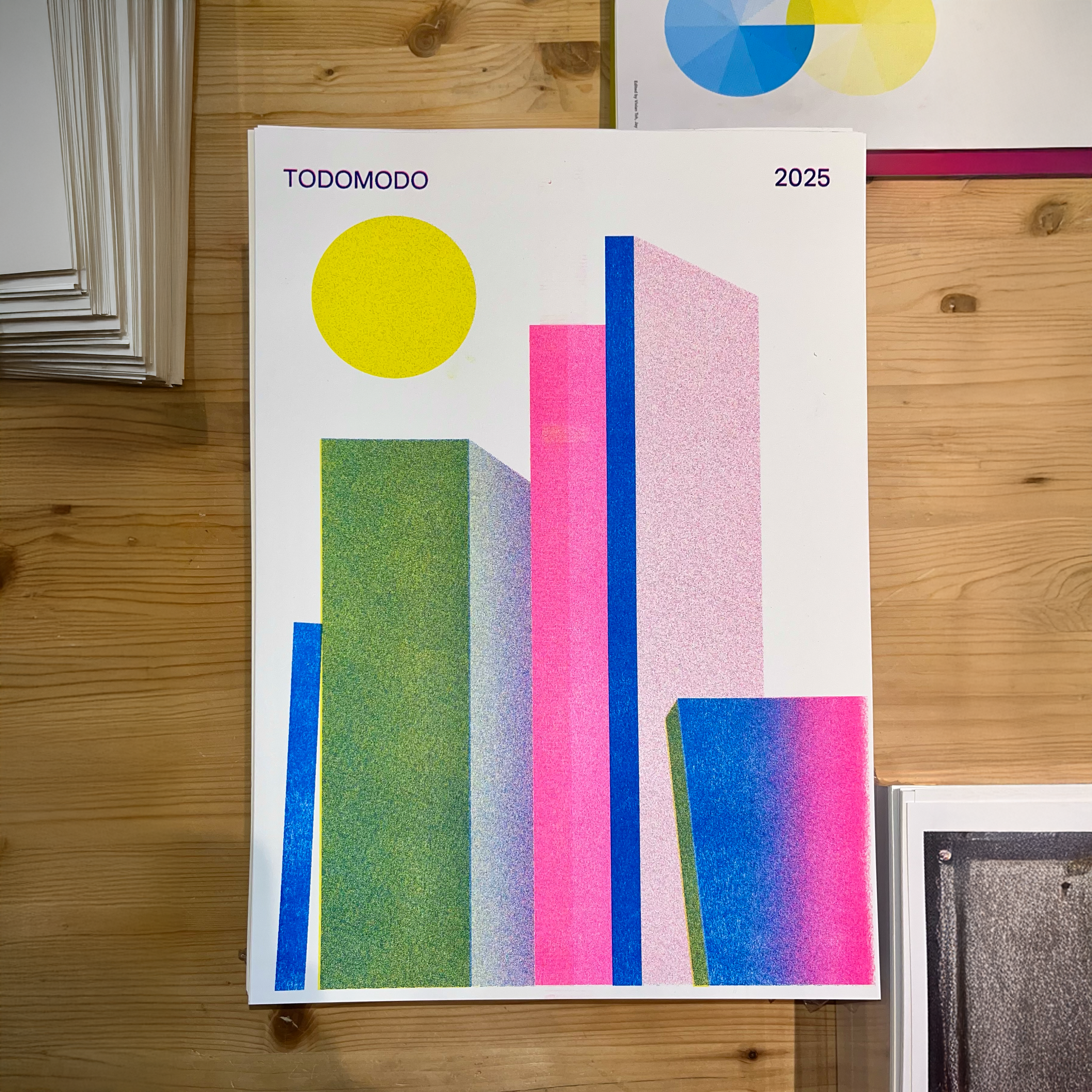 Poster A3 Libri come Palazzi PINK