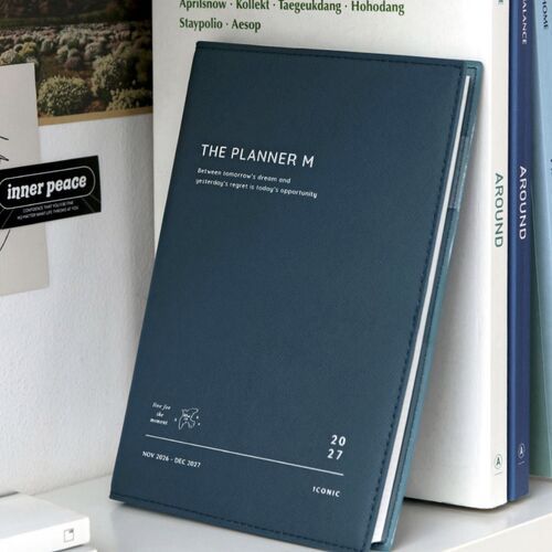 The Planner - Iconic Weekly Planner 2027 M - Steel Blue