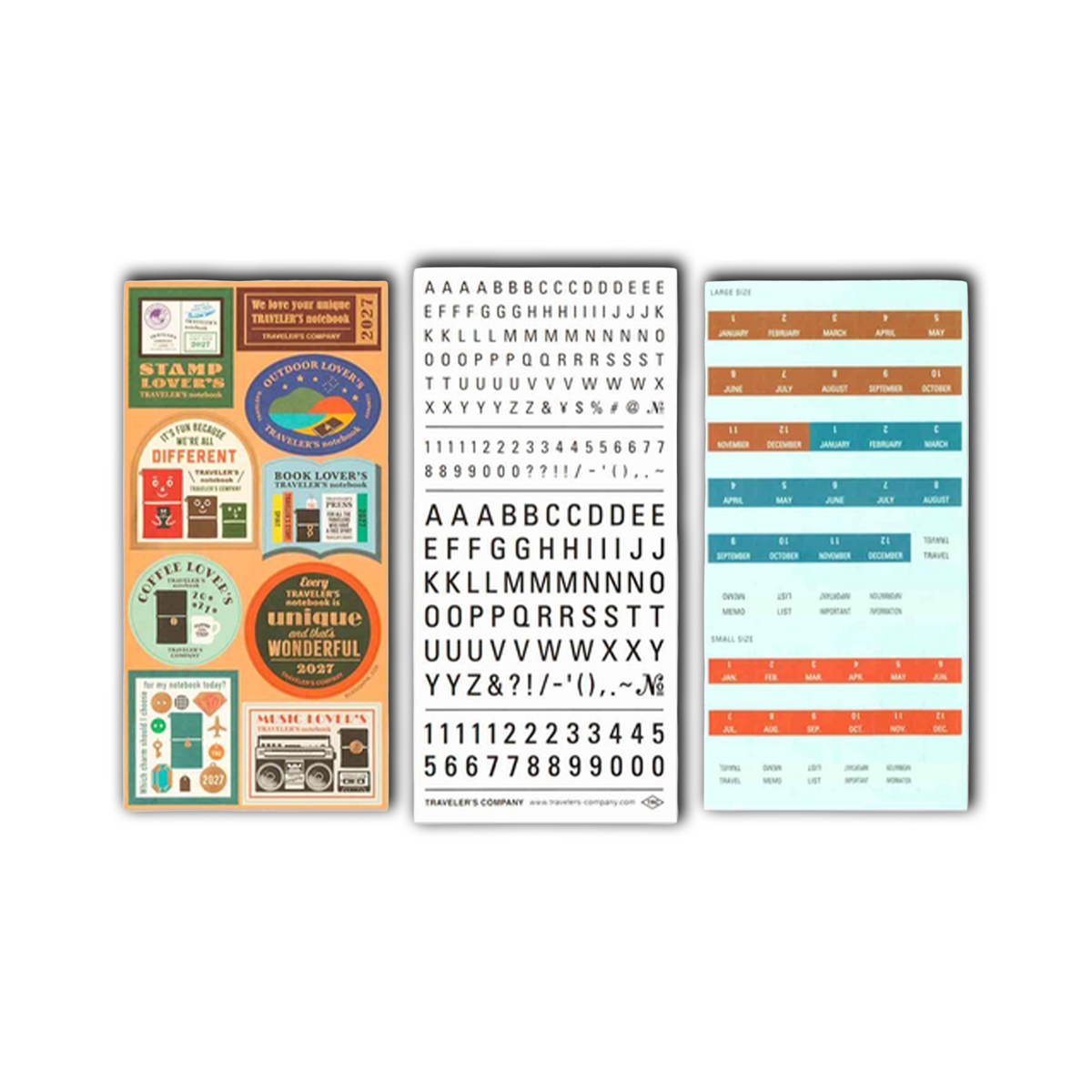Traveler's Notebook 2027 - Planner Sticker Set