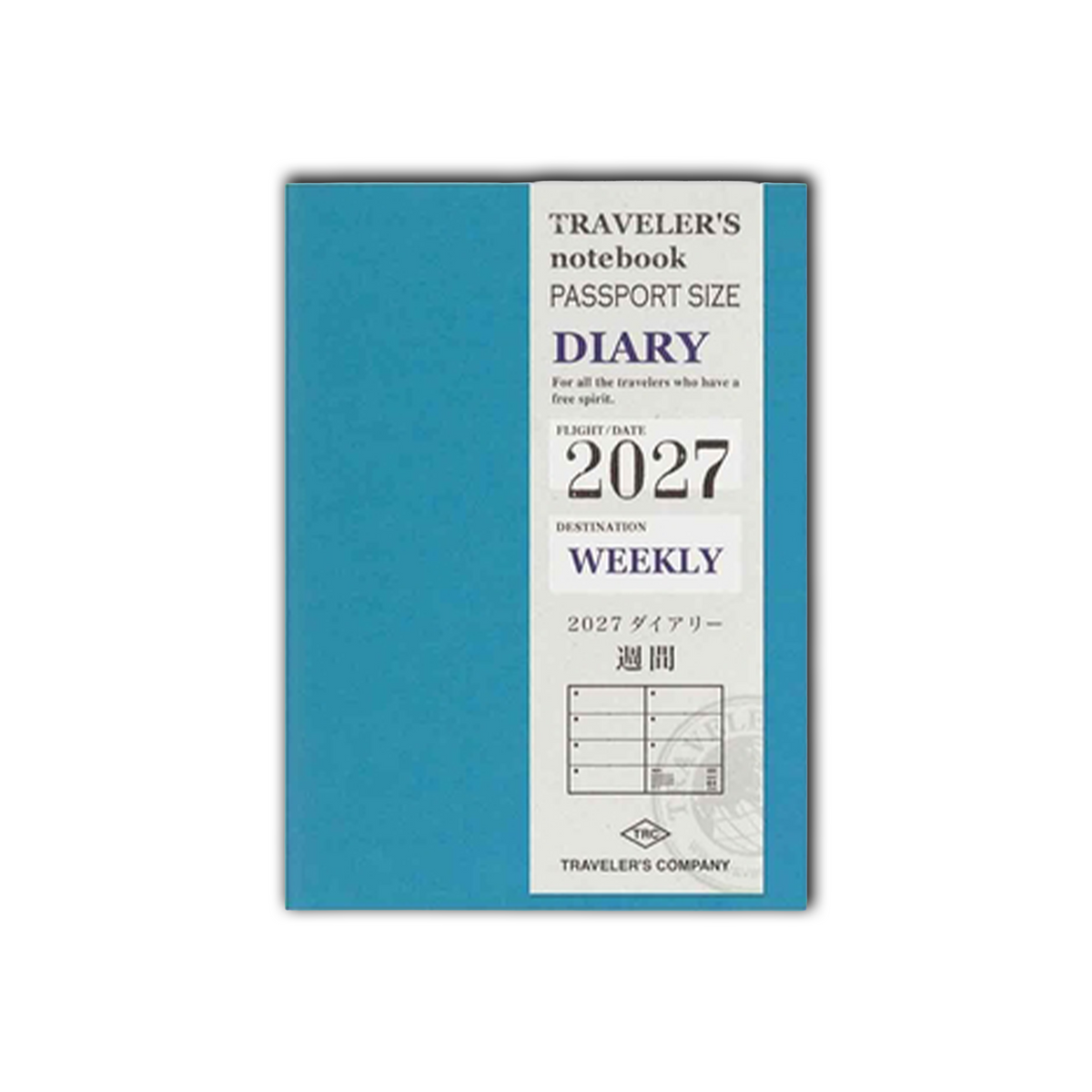 Traveler's Notebook 2027 - Weekly Diary Refill Passport Size