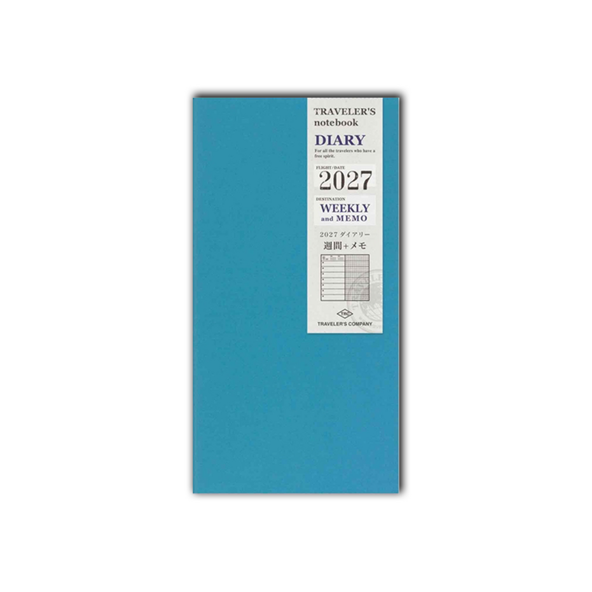 Traveler's Notebook 2027 - Weekly & Memo Diary Refill Regular