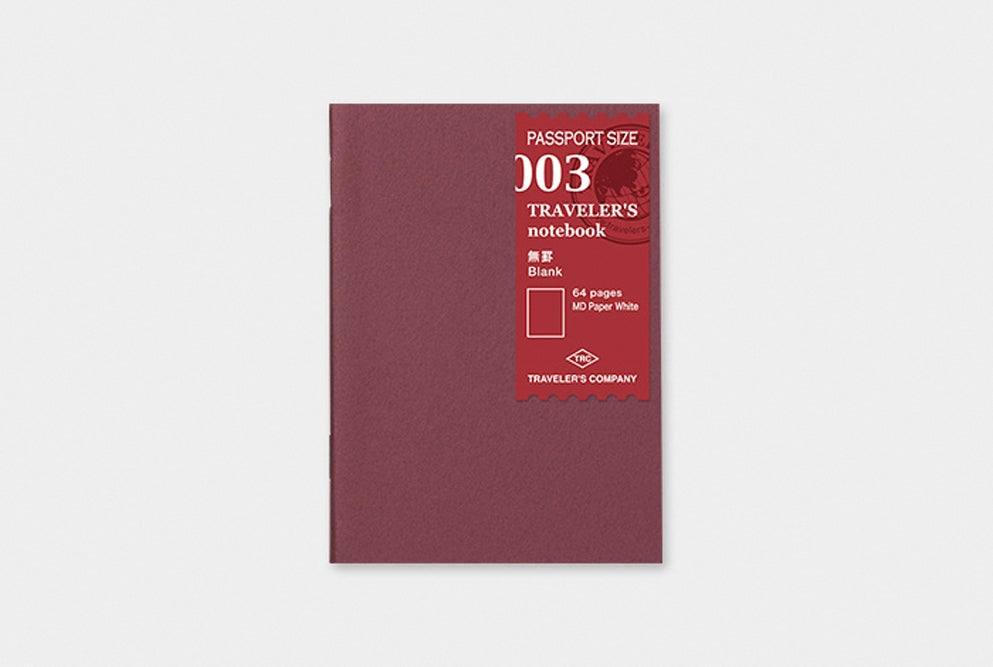 TRAVELER'S PASSPORT SIZE REFILL N. 003 - Todo Modo