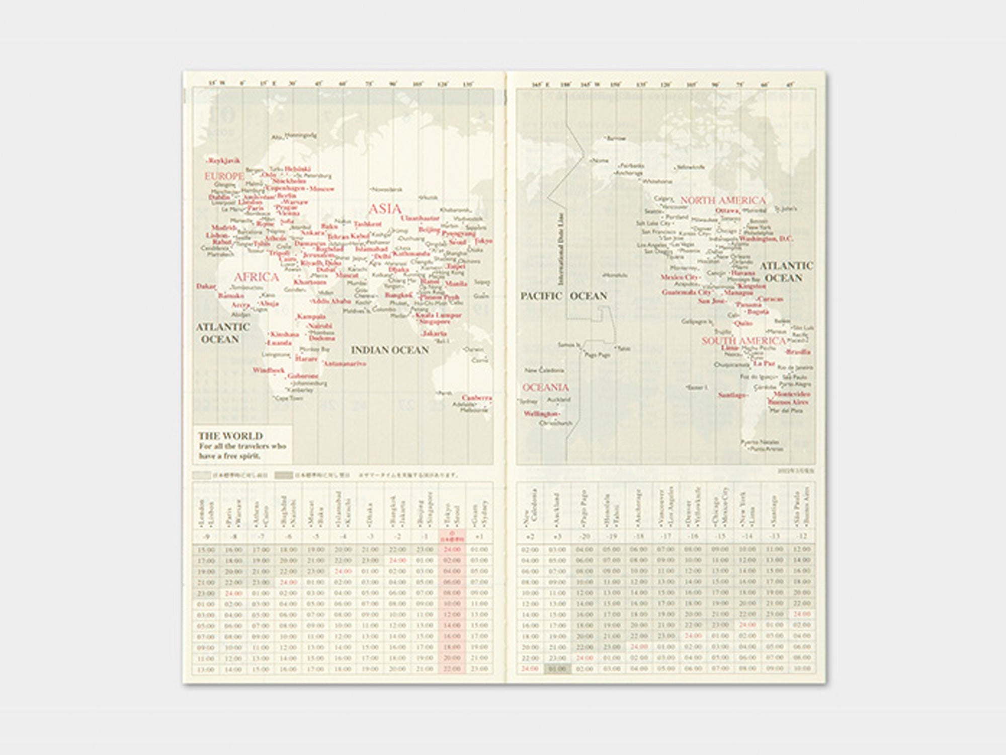 Traveler's Regular Diary 2023 Monthly Refill