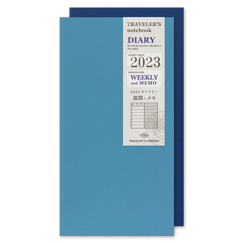 Traveler's Regular Diary 2023 Weekly and Memo Refill