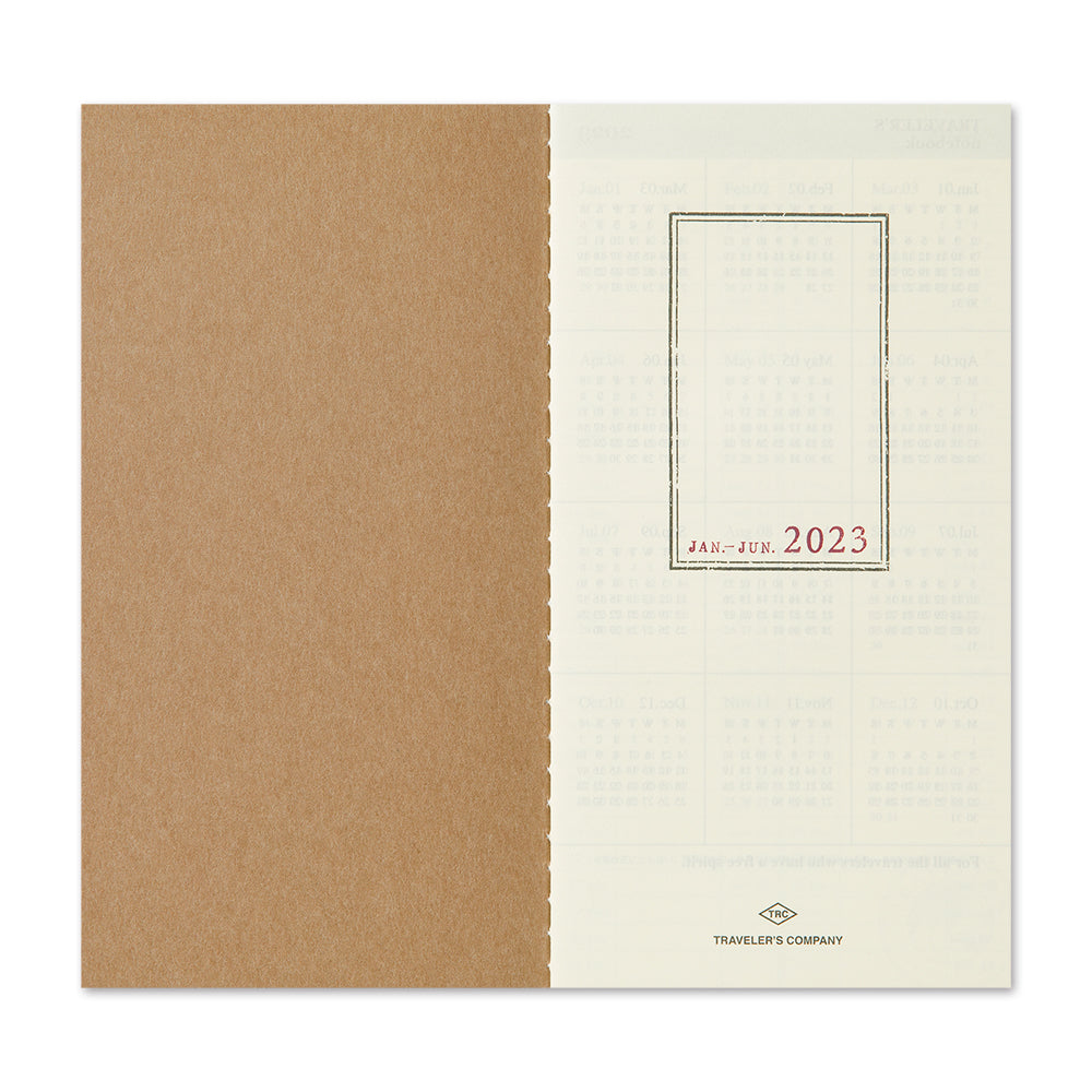 Traveler's Regular Diary 2023 Weekly and Memo Refill
