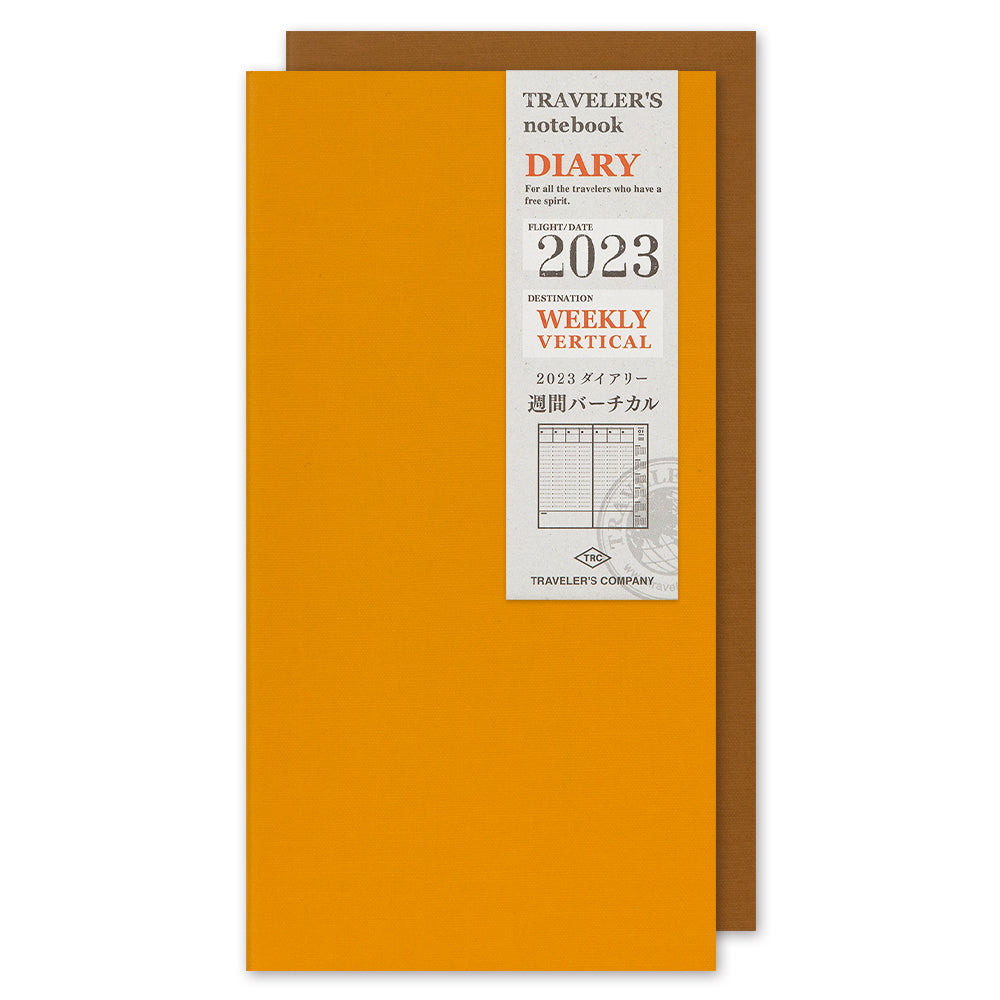 Traveler's Regular Diary 2023 Weekly Vertical Refill