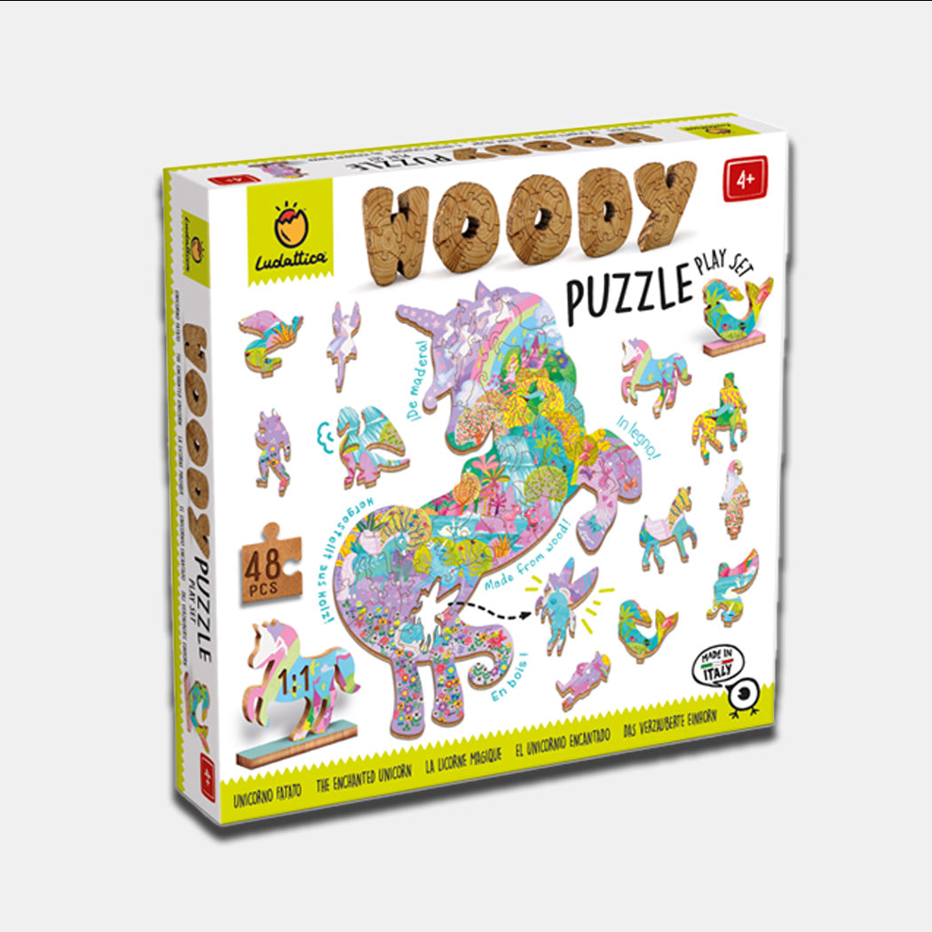 Woody Puzzle - Unicorno fatato